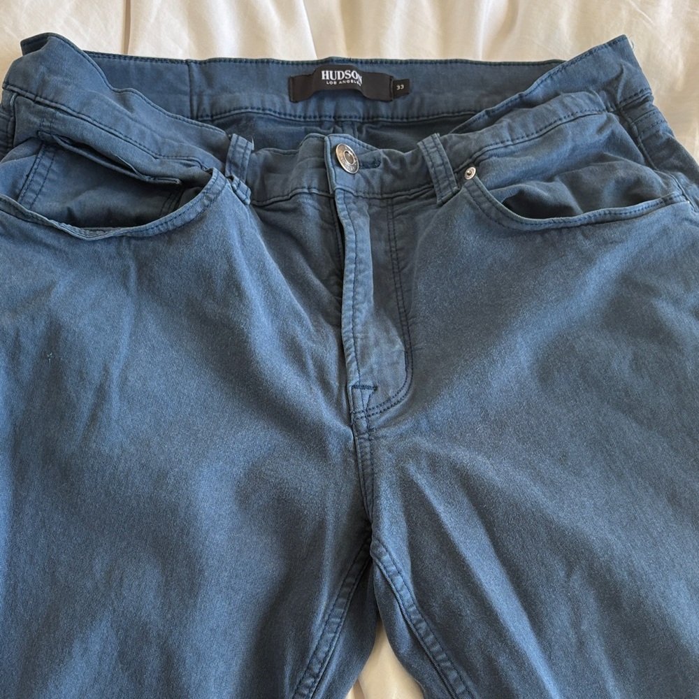 Hudson Jeans Men's Relaxed Fit in Deep Blue